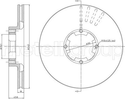 Cifam 800-173 - Гальмівний диск autozip.com.ua