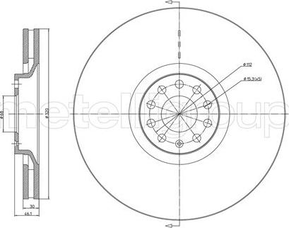 Cifam 800-705C - Гальмівний диск autozip.com.ua