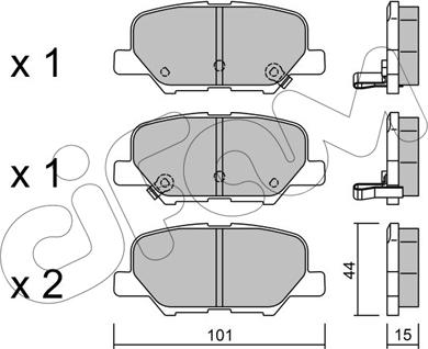 Cifam 822-995-0 - Гальмівні колодки, дискові гальма autozip.com.ua