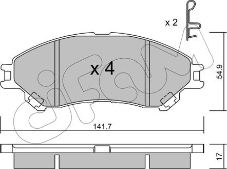 Cifam 822-996-0 - Гальмівні колодки, дискові гальма autozip.com.ua