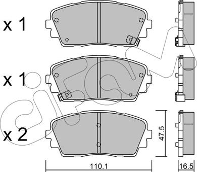 Cifam 822-941-0 - Гальмівні колодки, дискові гальма autozip.com.ua