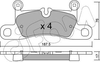 Cifam 822-958-0 - Гальмівні колодки, дискові гальма autozip.com.ua