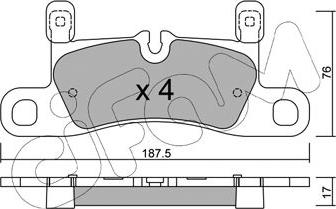 Cifam 822-958-3 - Гальмівні колодки, дискові гальма autozip.com.ua