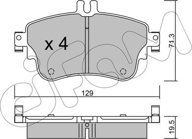 Cifam 822-964-0 - Гальмівні колодки, дискові гальма autozip.com.ua