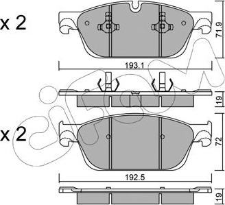 Cifam 822-967-0 - Гальмівні колодки, дискові гальма autozip.com.ua