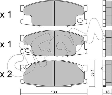 Cifam 822-909-0 - Гальмівні колодки, дискові гальма autozip.com.ua