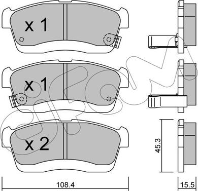 Cifam 822-914-0 - Гальмівні колодки, дискові гальма autozip.com.ua