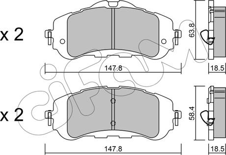 Cifam 822-983-0 - Гальмівні колодки, дискові гальма autozip.com.ua