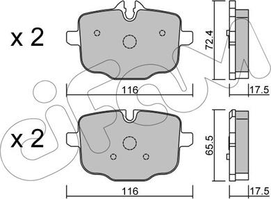 Cifam 822-921-0 - Гальмівні колодки, дискові гальма autozip.com.ua