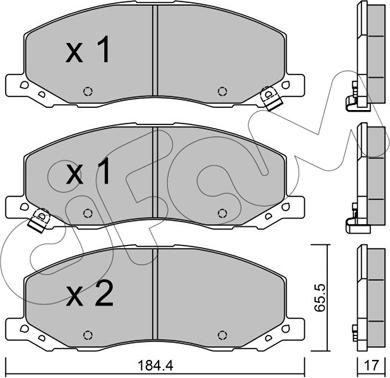 Cifam 822-923-0 - Гальмівні колодки, дискові гальма autozip.com.ua