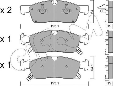 Cifam 822-927-0 - Гальмівні колодки, дискові гальма autozip.com.ua