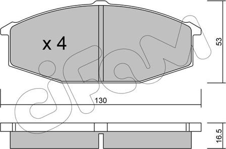 Cifam 822-490-0 - Гальмівні колодки, дискові гальма autozip.com.ua