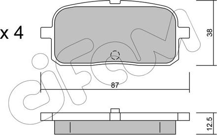 Cifam 822-445-0 - Гальмівні колодки, дискові гальма autozip.com.ua