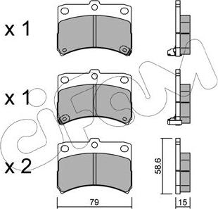 Cifam 822-459-0 - Гальмівні колодки, дискові гальма autozip.com.ua