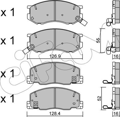 Cifam 822-456-0 - Гальмівні колодки, дискові гальма autozip.com.ua