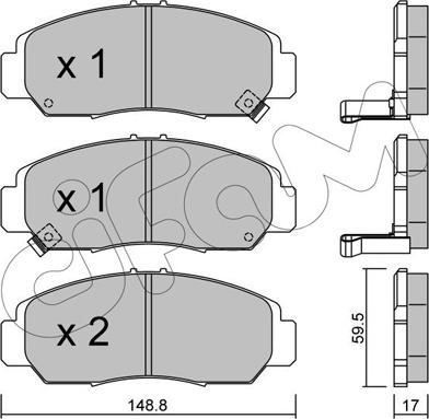 Unipart GBP1314AF - Гальмівні колодки, дискові гальма autozip.com.ua