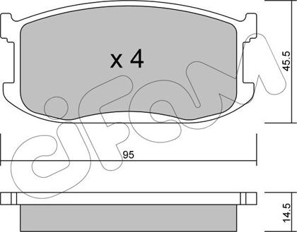 Cifam 822-467-0 - Гальмівні колодки, дискові гальма autozip.com.ua