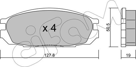 Cifam 822-409-0 - Гальмівні колодки, дискові гальма autozip.com.ua