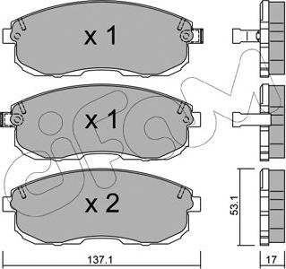 Cifam 822-404-0 - Гальмівні колодки, дискові гальма autozip.com.ua