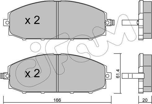 Cifam 822-407-0 - Гальмівні колодки, дискові гальма autozip.com.ua