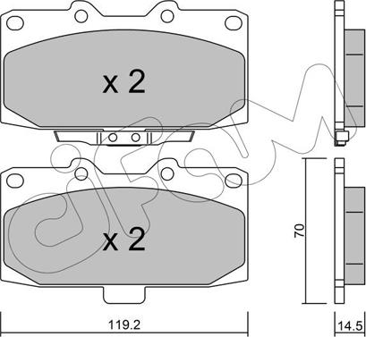 Cifam 822-413-0 - Гальмівні колодки, дискові гальма autozip.com.ua