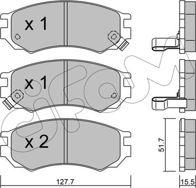 Cifam 822-488-0 - Гальмівні колодки, дискові гальма autozip.com.ua