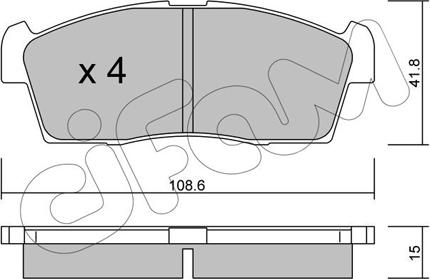 Cifam 822-439-0 - Гальмівні колодки, дискові гальма autozip.com.ua