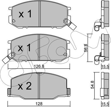 Cifam 822-425-0 - Гальмівні колодки, дискові гальма autozip.com.ua