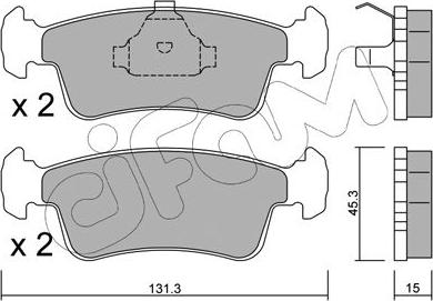 Cifam 822-420-0 - Гальмівні колодки, дискові гальма autozip.com.ua