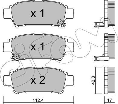 Cifam 822-428-0 - Гальмівні колодки, дискові гальма autozip.com.ua