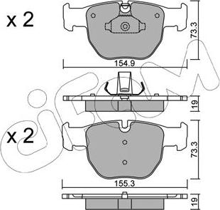 Cifam 822-598-0 - Гальмівні колодки, дискові гальма autozip.com.ua