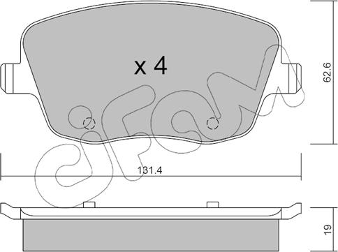 Cifam 822-547-0 - Гальмівні колодки, дискові гальма autozip.com.ua