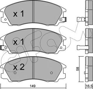 Cifam 822-506-0 - Гальмівні колодки, дискові гальма autozip.com.ua