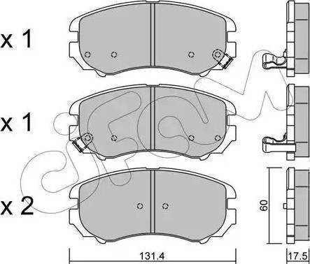 Intelli D191E - Гальмівні колодки, дискові гальма autozip.com.ua