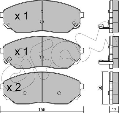 Cifam 822-515-0 - Гальмівні колодки, дискові гальма autozip.com.ua