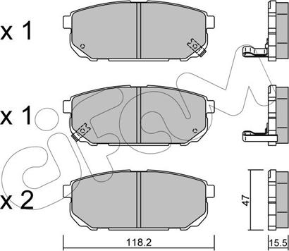 Cifam 822-516-0 - Гальмівні колодки, дискові гальма autozip.com.ua