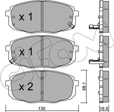 Cifam 822-513-0 - Гальмівні колодки, дискові гальма autozip.com.ua