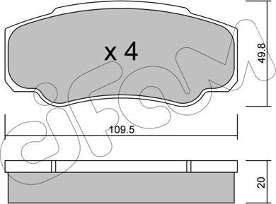 Cifam 822-532-0 - Гальмівні колодки, дискові гальма autozip.com.ua