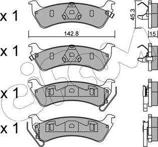 Cifam 822-527-0 - Гальмівні колодки, дискові гальма autozip.com.ua