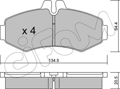 Cifam 822-573-0 - Гальмівні колодки, дискові гальма autozip.com.ua