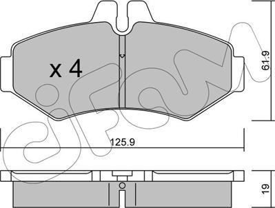 Cifam 822-572-0 - Гальмівні колодки, дискові гальма autozip.com.ua