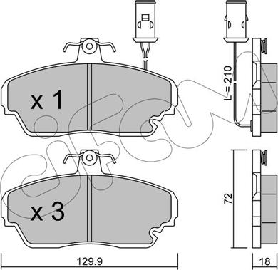 Cifam 822-690-0 - Гальмівні колодки, дискові гальма autozip.com.ua