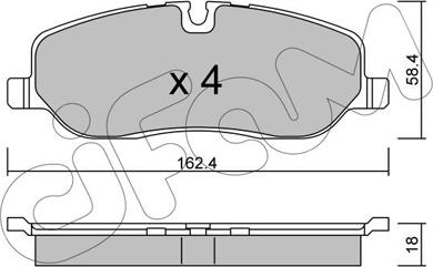 Cifam 822-693-0 - Гальмівні колодки, дискові гальма autozip.com.ua