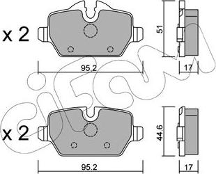 Cifam 822-641-0 - Гальмівні колодки, дискові гальма autozip.com.ua