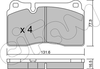 Cifam 822-659-0 - Гальмівні колодки, дискові гальма autozip.com.ua