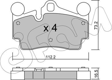 Cifam 822-655-0 - Гальмівні колодки, дискові гальма autozip.com.ua