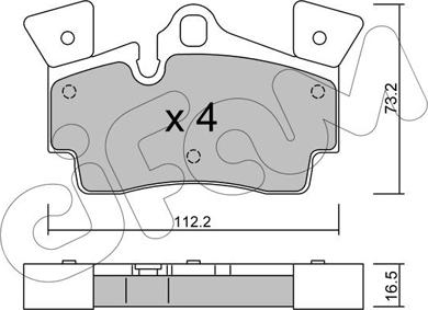 Cifam 822-655-1 - Гальмівні колодки, дискові гальма autozip.com.ua