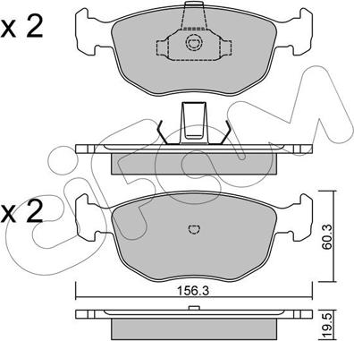 Cifam 822-656-0 - Гальмівні колодки, дискові гальма autozip.com.ua