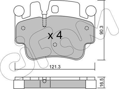 Cifam 822-657-0 - Гальмівні колодки, дискові гальма autozip.com.ua