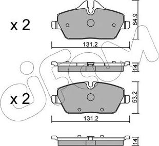 Cifam 822-664-2 - Гальмівні колодки, дискові гальма autozip.com.ua